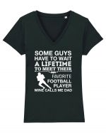 FOOTBALL  Tricou mânecă scurtă guler V Damă Evoker