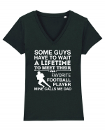 FOOTBALL  Tricou mânecă scurtă guler V Damă Evoker