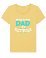 DAD Tricou mânecă scurtă guler larg fitted Damă Expresser