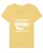 AIRPLANES Tricou mânecă scurtă guler larg fitted Damă Expresser