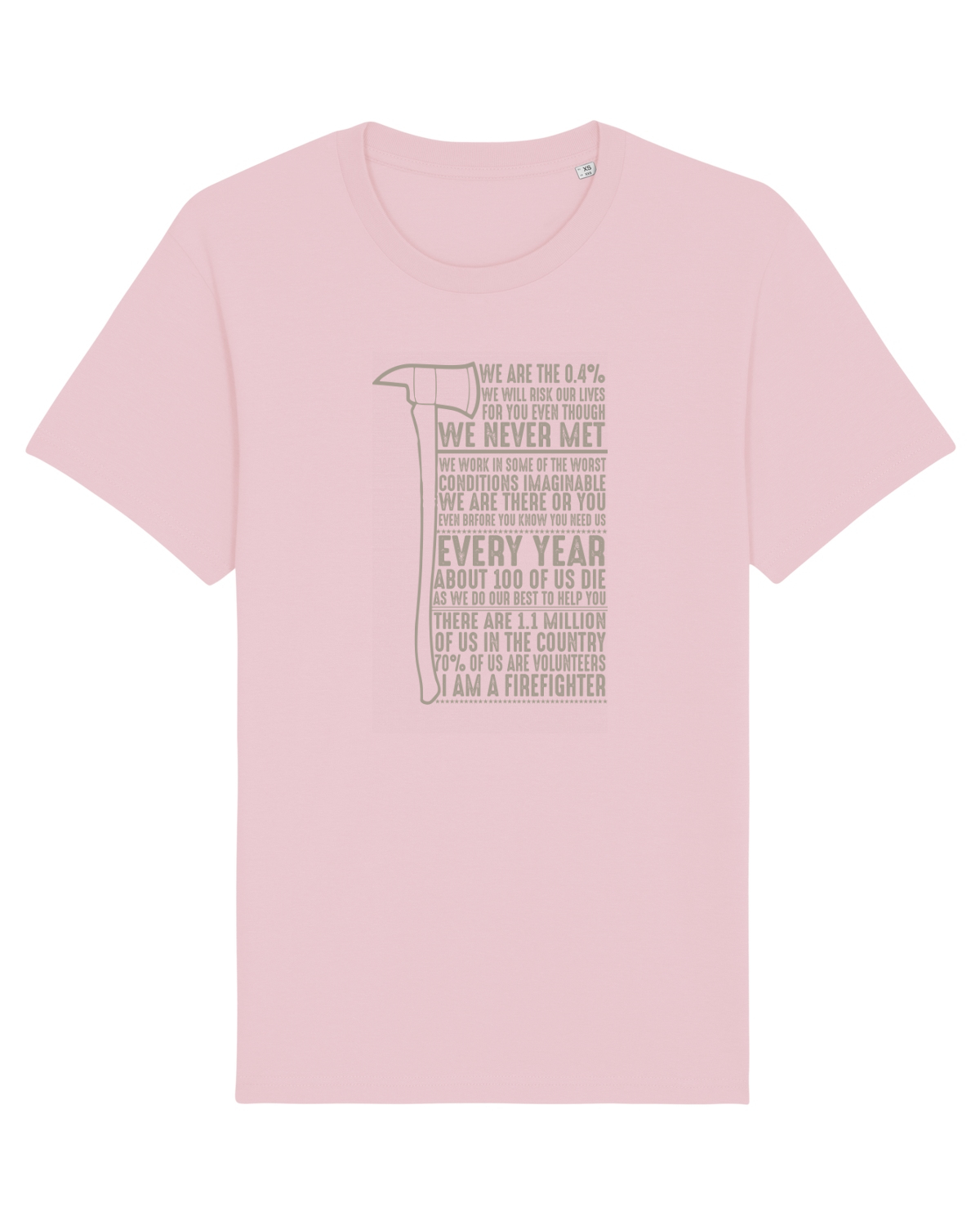 Tricou mânecă scurtă Unisex Rocker Cotton Pink