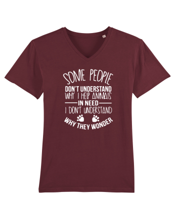 HELP ANIMALS Burgundy