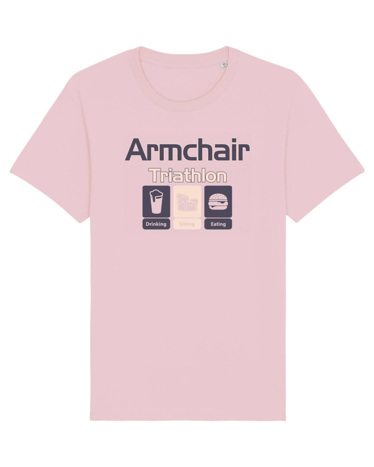 Tricou mânecă scurtă Unisex Rocker Cotton Pink