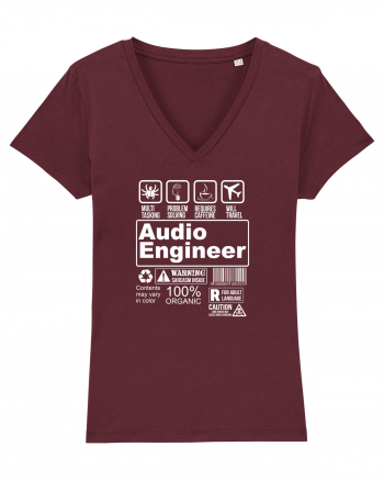 AUDIO ENGINEER Burgundy