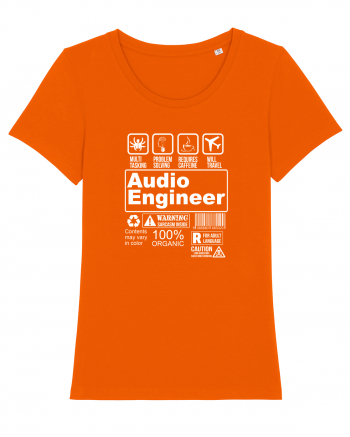 AUDIO ENGINEER Bright Orange