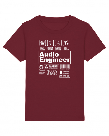 AUDIO ENGINEER Burgundy