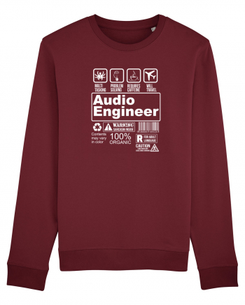 AUDIO ENGINEER Burgundy