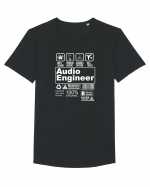 AUDIO ENGINEER Tricou mânecă scurtă guler larg Bărbat Skater