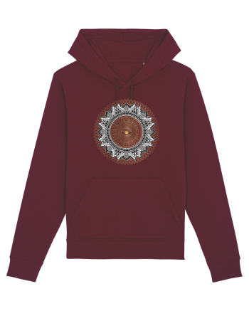 Yoga Auriu cu Ochi in Mandala Burgundy