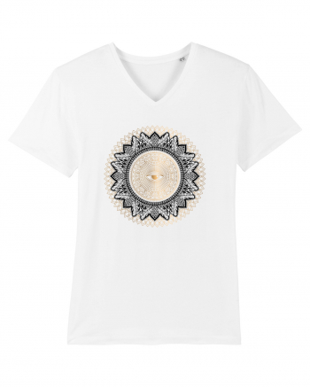 Yoga Auriu cu Ochi in Mandala White