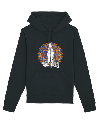 Yoga Hands Mandala Black