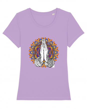Yoga Hands Mandala Lavender Dawn