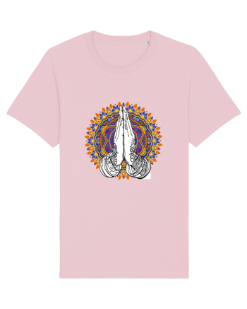 Yoga Hands Mandala Cotton Pink