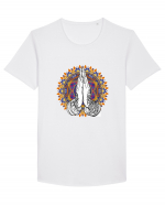 Yoga Hands Mandala Tricou mânecă scurtă guler larg Bărbat Skater