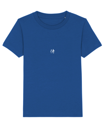 „Samurai” Kanji Japoneză (alb) Majorelle Blue