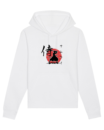 Siluetă Samurai (kanji și katakana) negru White