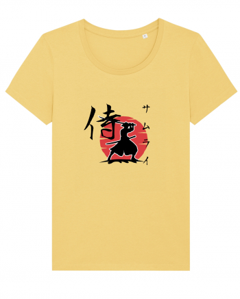 Siluetă Samurai (kanji și katakana) negru Jojoba