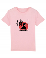 Siluetă Samurai (kanji și katakana) negru Tricou mânecă scurtă  Copii Mini Creator