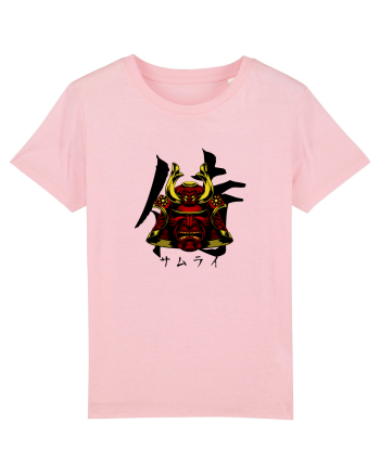Cap Samurai (kanji și katakana) negru Cotton Pink