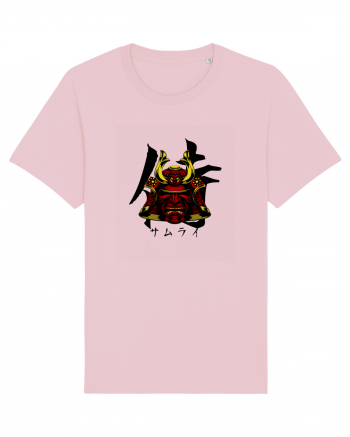 Cap Samurai (kanji și katakana) negru Cotton Pink