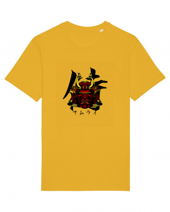 Cap Samurai (kanji și katakana) negru Spectra Yellow