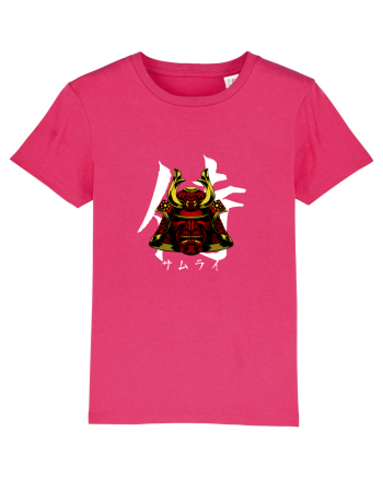 Cap Samurai (kanji și katakana) alb Raspberry