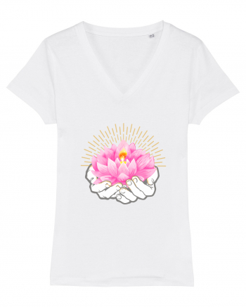 Yoga Lotus Roz Auriu White