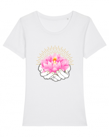 Yoga Lotus Roz Auriu White