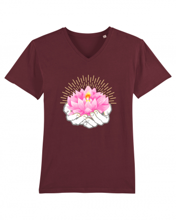 Yoga Lotus Roz Auriu Burgundy