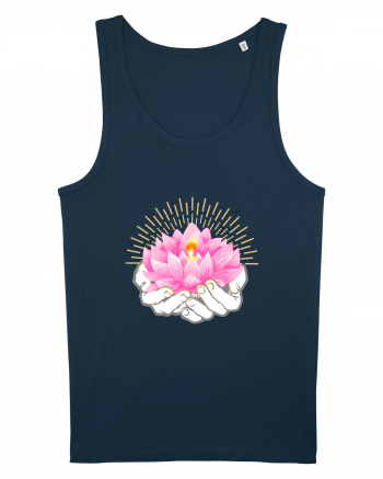 Yoga Lotus Roz Auriu Navy