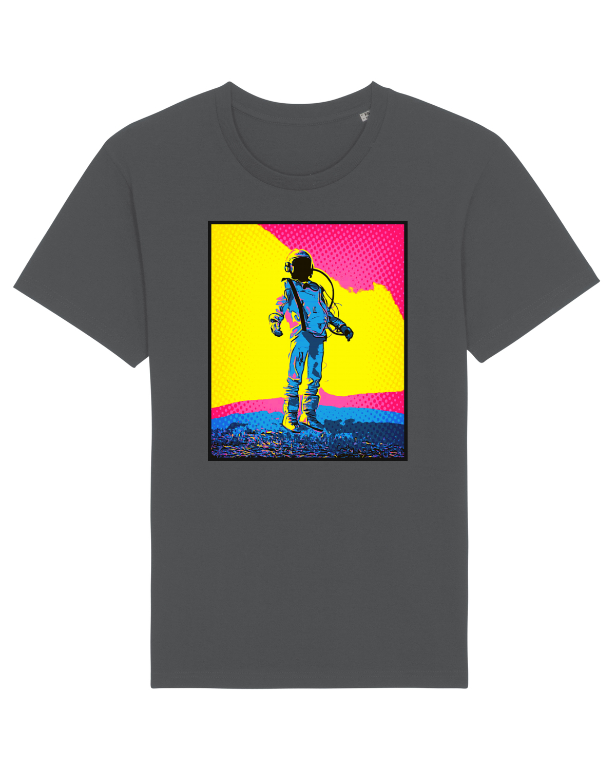 Tricou mânecă scurtă Unisex Rocker Anthracite