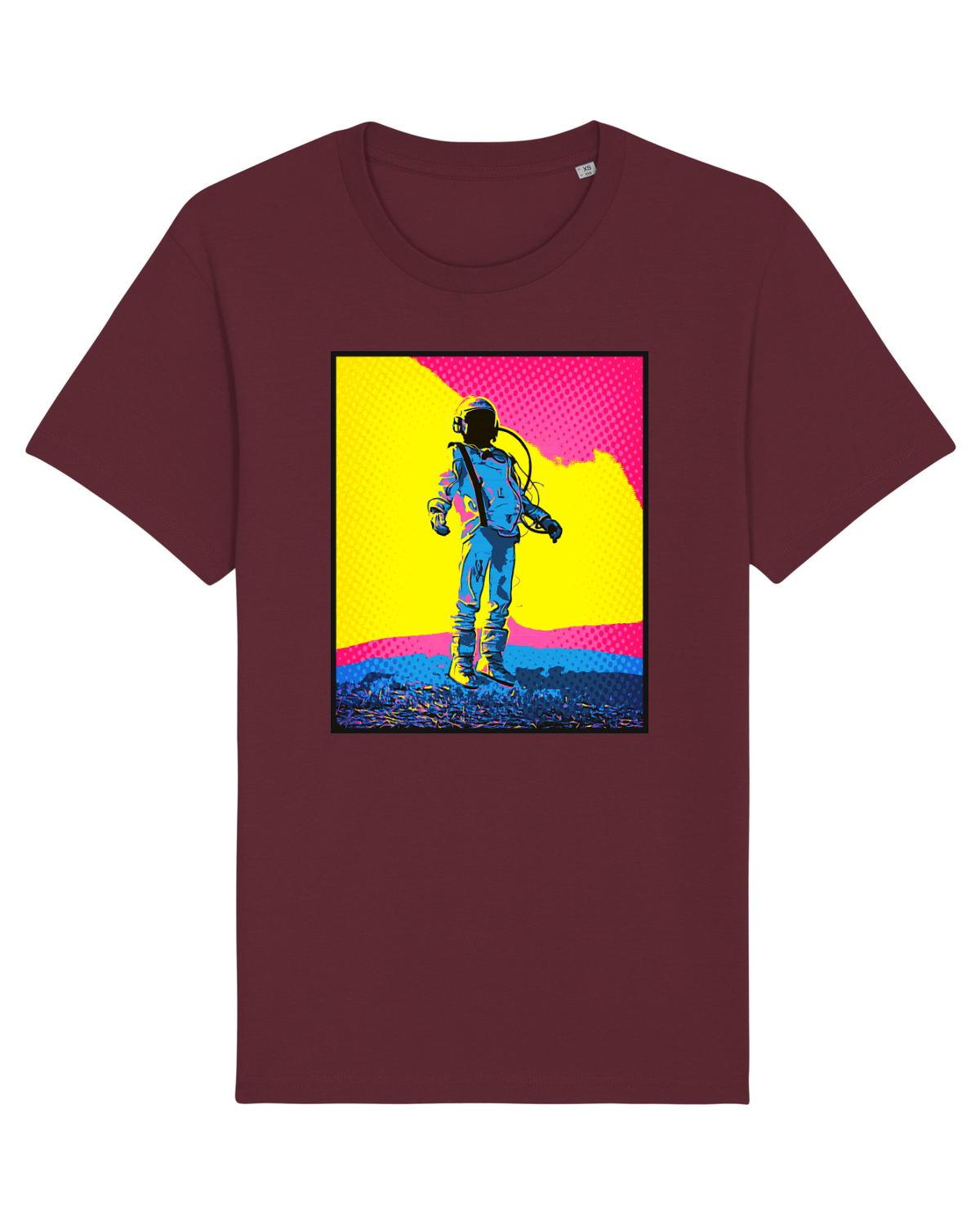 Tricou mânecă scurtă Unisex Rocker Burgundy