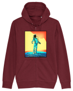 Retro Astronaut  Hanorac cu fermoar Unisex Connector