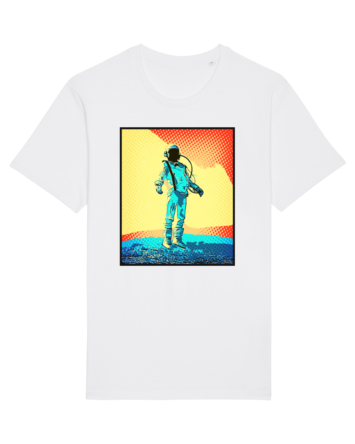 Tricou mânecă scurtă Unisex Rocker White