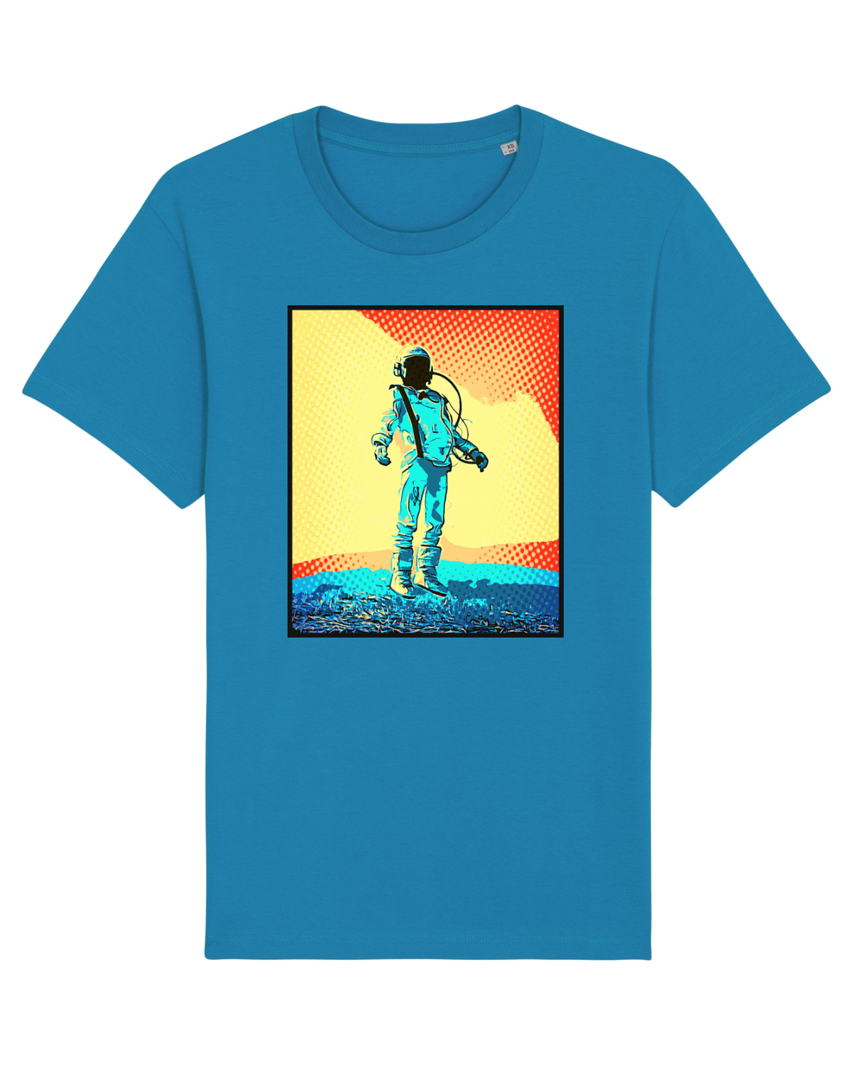Tricou mânecă scurtă Unisex Rocker Azur