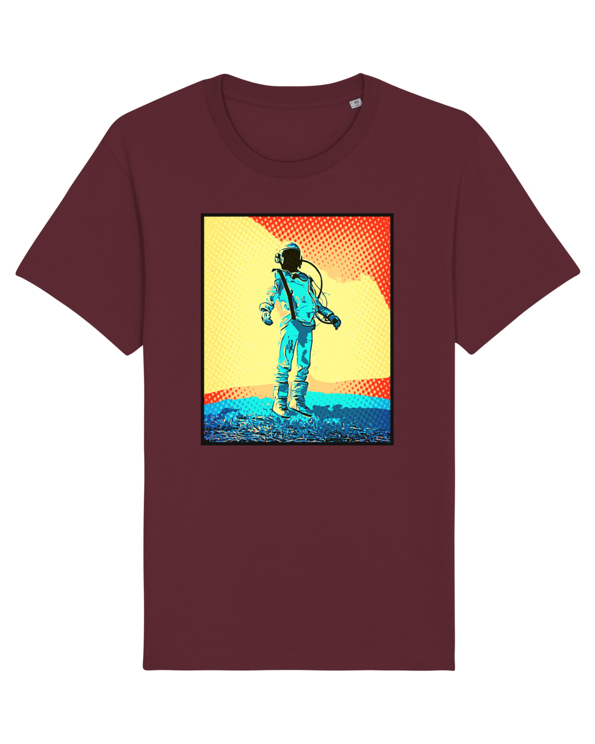Tricou mânecă scurtă Unisex Rocker Burgundy