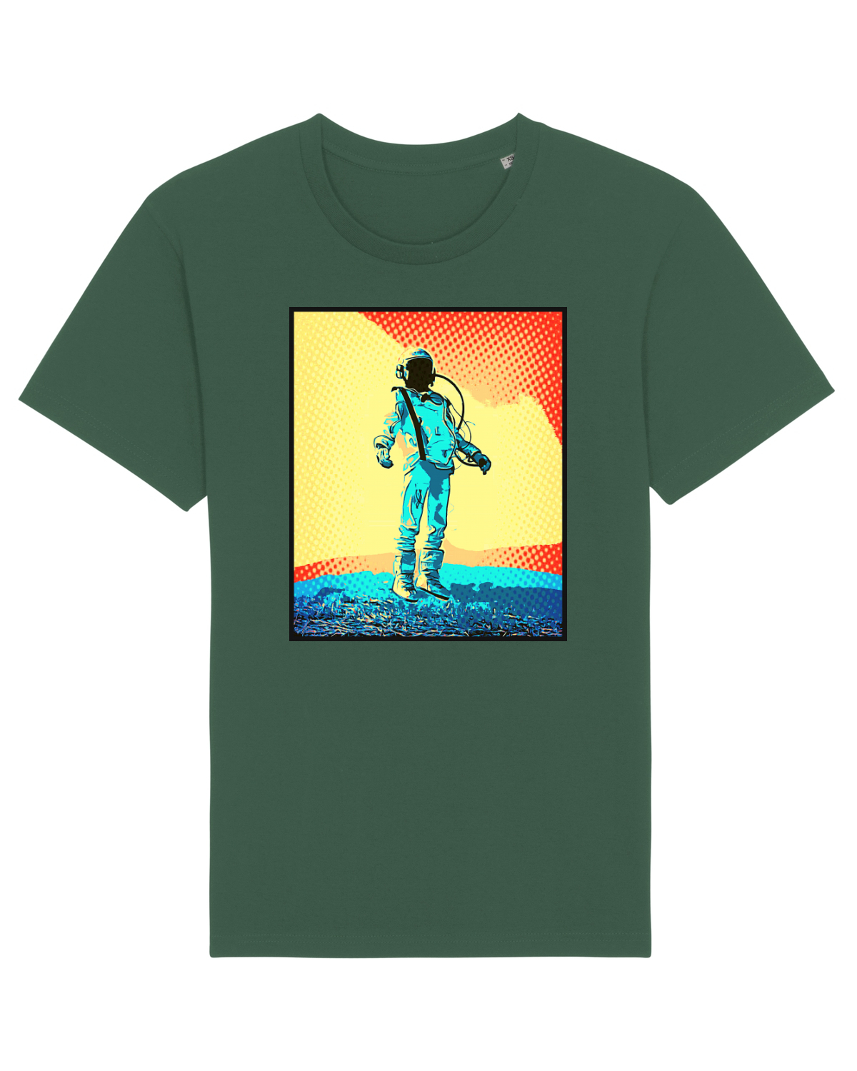 Tricou mânecă scurtă Unisex Rocker Bottle Green