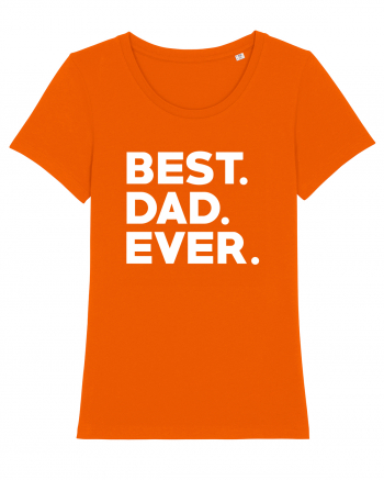 BEST DAD Bright Orange