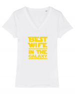 BEST WIFE Tricou mânecă scurtă guler V Damă Evoker