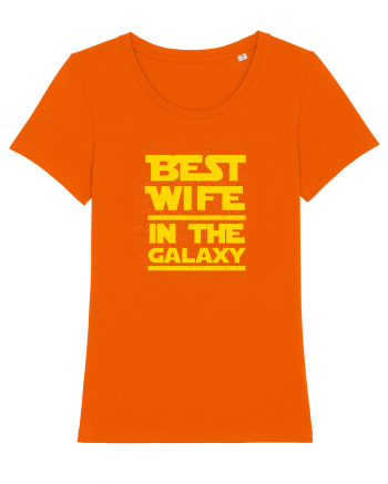 BEST WIFE Bright Orange