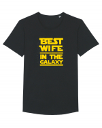 BEST WIFE Tricou mânecă scurtă guler larg Bărbat Skater