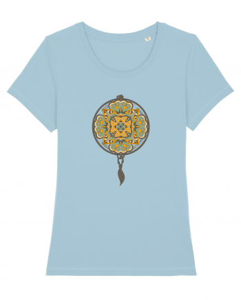 Yoga Mandala in Dreamcatcher Sky Blue