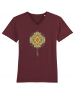 Yoga Mandala in Dreamcatcher Tricou mânecă scurtă guler V Bărbat Presenter