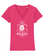 BOOKS Tricou mânecă scurtă guler V Damă Evoker