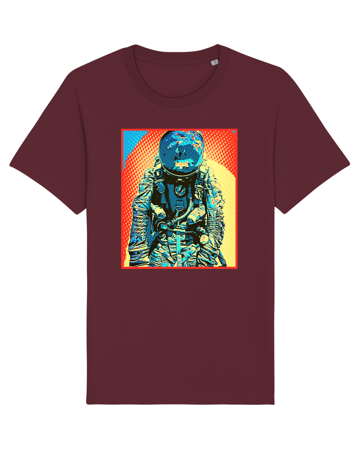 Tricou mânecă scurtă Unisex Rocker Burgundy