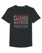 Fii eroarea din matrice Tricou mânecă scurtă guler larg Bărbat Skater