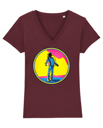 Retro Astronaut  Burgundy