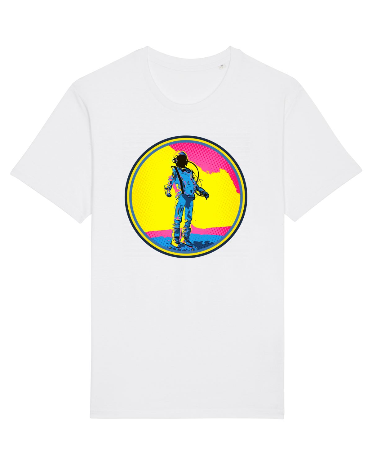 Tricou mânecă scurtă Unisex Rocker White