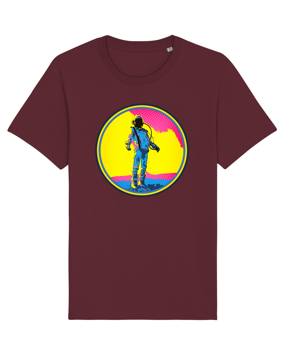 Tricou mânecă scurtă Unisex Rocker Burgundy