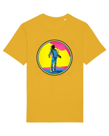 Retro Astronaut  Spectra Yellow